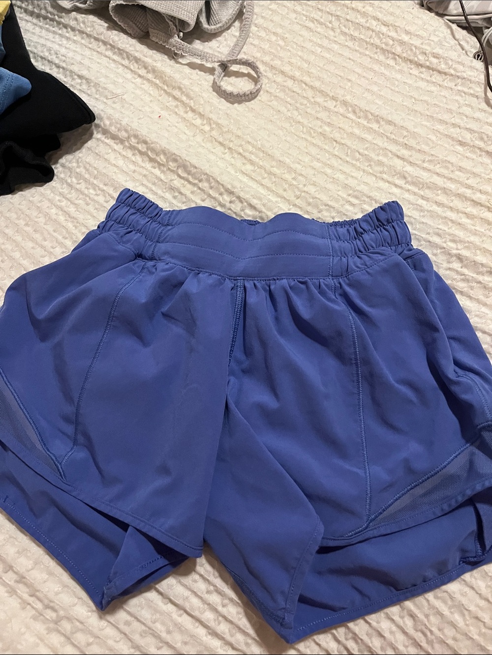 Lululemon Shorts in periwinkle purple. Low rise 4 inch size 0